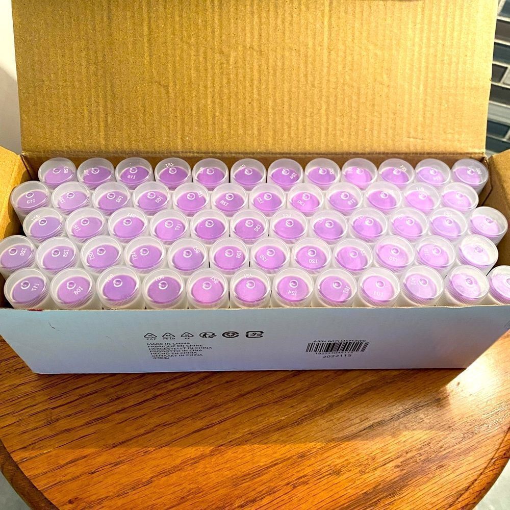 Amazon purple washable, glue stick dries, clear one box